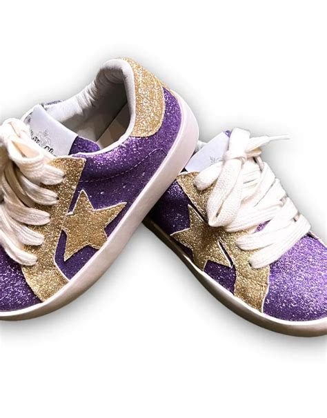 purple and gold sneakers women.